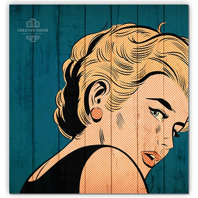 Картины Pop-art - 4 Комикс, Pop-art, Creative Wood Картины Pop-art - 4 Комикс, Pop-art, Creative Wood