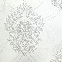 Бело-серые обои Euro Decor Reale 7268-00
