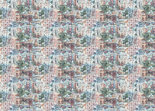 Сине-розовые обои Kerama Marazzi REFLECTION KM6604