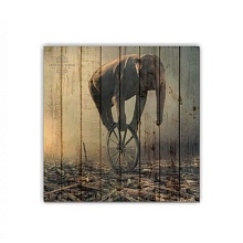 Прочные и долговечные панно для стен Creative Wood ZOO ZOO - 24 Слон на колесе